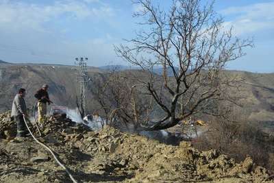Lodos, Samsun’da orman yangınlarına neden oldu (3)