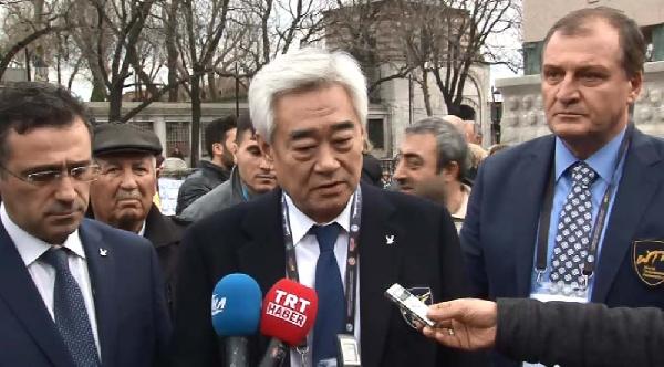 Dünya Tekvando Federasyonu Başkanı Chungwon Choue Sultanahmet'te...