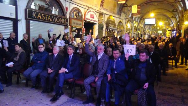 Kapalıçarşı'da seçim heyecanı