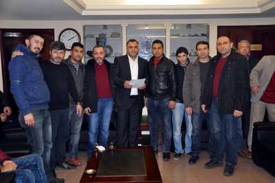 Soma'da işten çıkartılan maden işçilerinden kıdem tazminatı protestosu