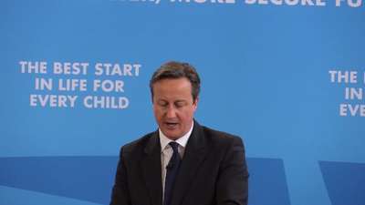 Başbakan Cameron seçim kampanyasına bir Türk okulunda start verdi