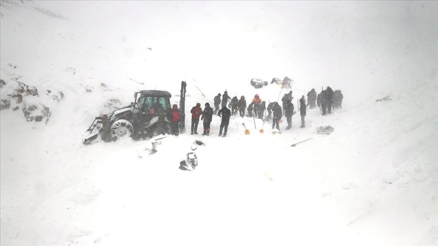 Van'da çığ faciası