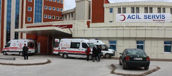 Sivas'ta karbonmonoksitten zehirlenen 15 kişi hastaneye kaldırıldı