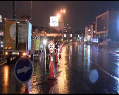 Otogar alt geçidini su bastı