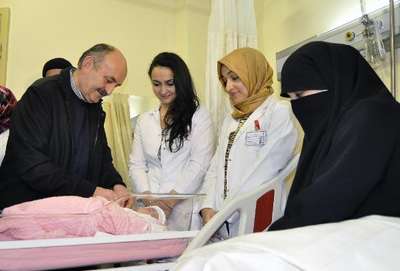 YENİ YILIN İLK BEBEĞİ MERYEM AZRA OLDU
