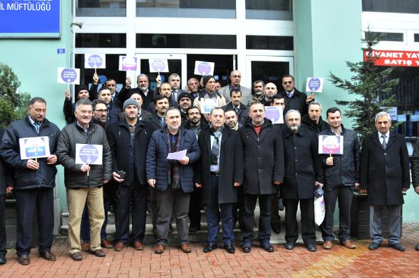 Diyanete İşleri Başkanlığı'na destek için toplandılar