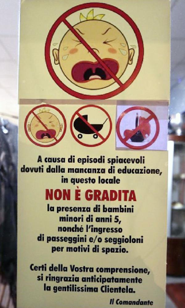 Roma’da bir restorana çocukların girişinin yasaklanması tepki çekti