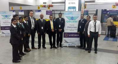 Çelebi Yer Hizmetleri Hindistan'da Ahmedabad terminalinde