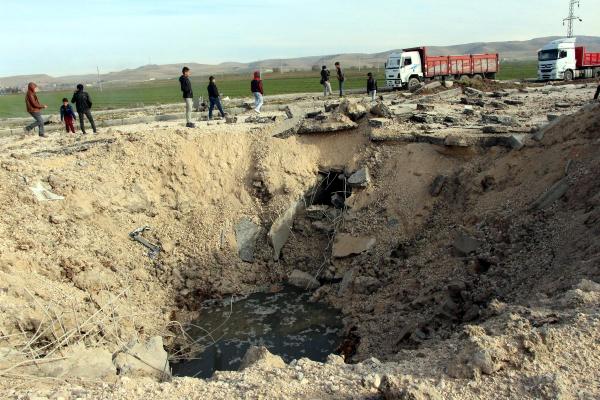 Nusaybin'de polise bombalı saldırının izleri bugün ortaya çıktı