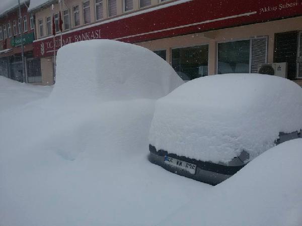 Akkuş kara gömüldü