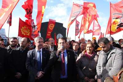 Abdullah Cömert davası duruşması protestoyla başladı