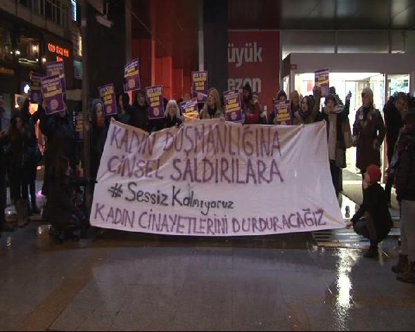 Bağdat Caddesi'ndeki tecavüz olayına kadınlardan kınama...