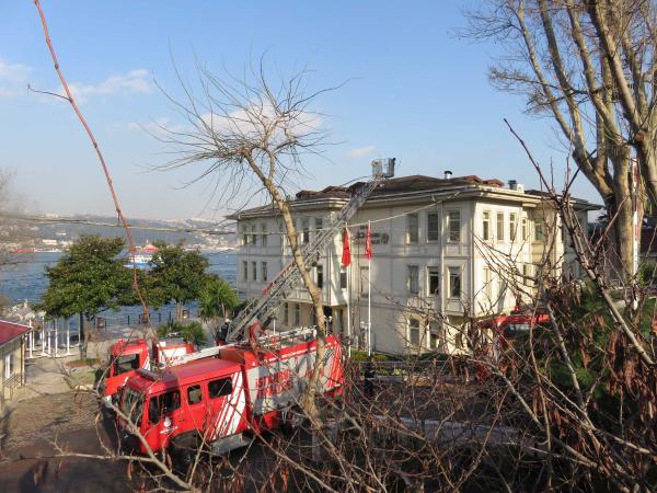 Polisevi'nde yangın alarmı