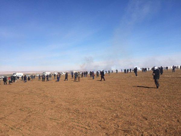Cizre'ye yürümek isteyen HDP'lilere polis müdahalesi