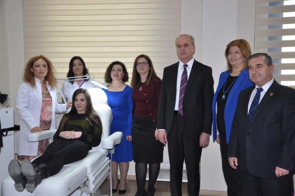 Üniversite hastanesinde güzellik merkezi açıldı