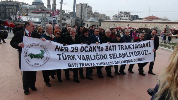 Taksim Meydanı'nda 29 Ocak Milli Direniş Günü anması