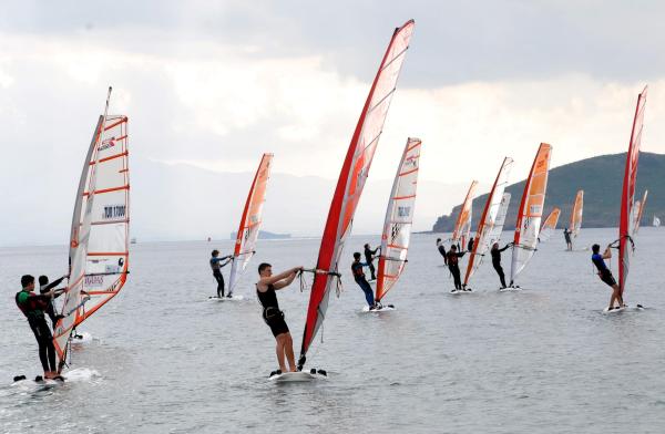Bodrum'da windsurf heyecanı