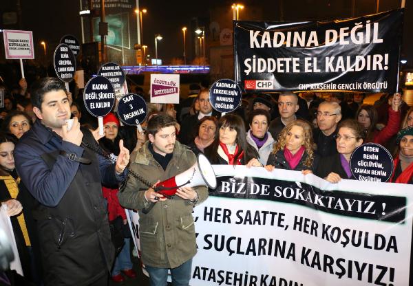 CHP'li kadınlardan "tecavüz" protestosu