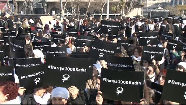 Kadıköy'de kadınlardan eylem