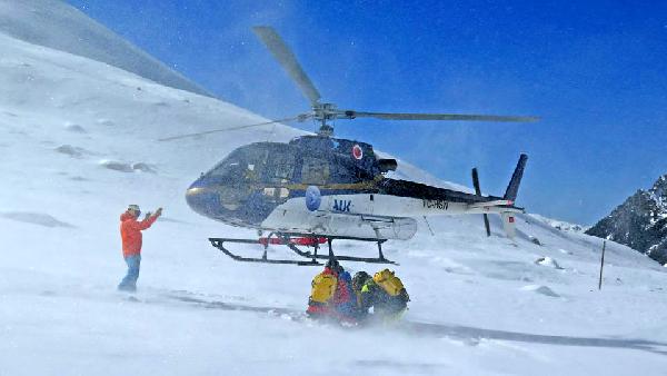 Kaçkarlar'da heliski heyecanı başladı