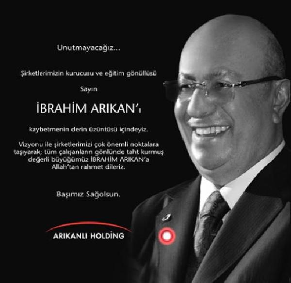 İbrahim Arıkan vefat etti