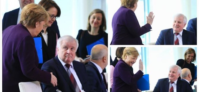 Korona nedeniyle Merkel'in elini sıkmadı