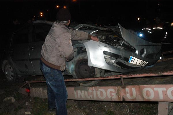 Şüphelileri takip eden polis aracı şarampole uçtu: 2 polis yaralı