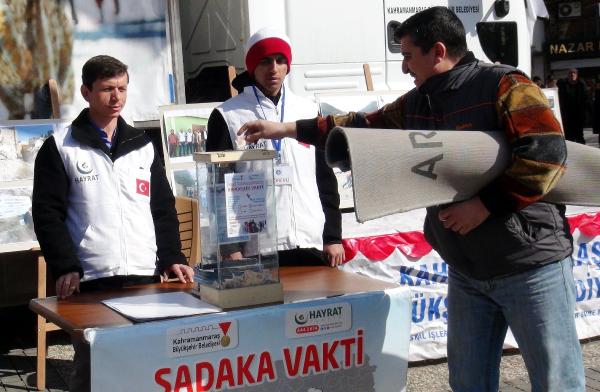Kahramanmaraş'ta Bayırbucak Türkmenleri için hedef 46 TIR yardım
