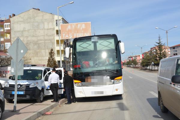 Kulu'da yolcu otobüslerinde kimlik kontrolü