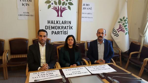 HDP'li vekillerin açlık grevi devam ediyor