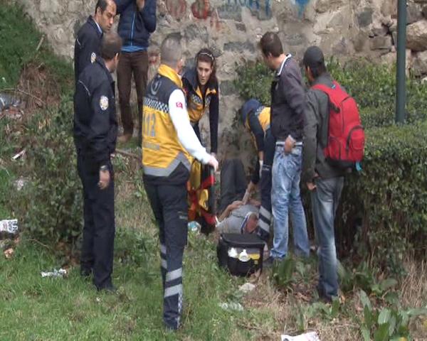 Taşköprü'den düştü ölümden döndü