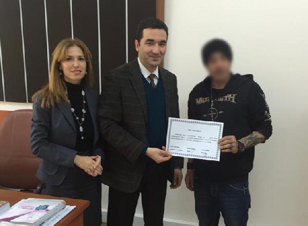 Mahkum ressam hastane duvarlarını renklendirdi