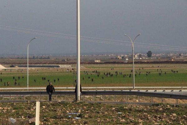 Nusaybin'den Cizre'ye yürümek isteyen grup engellendi