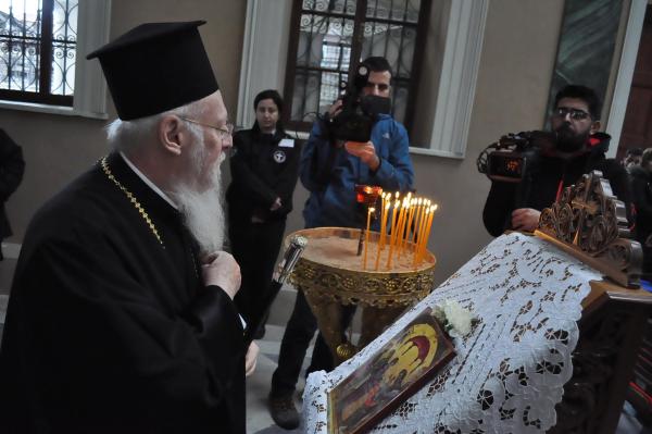 Bartholomeos yortu ayinine katıldı