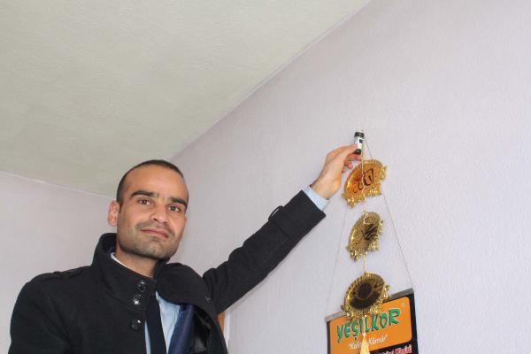 Çelikhan'da 20 eve radon gazı ölçüm cihazı yerleştirildi