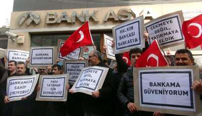 Çanakkale'de Bank Asya'ya destek
