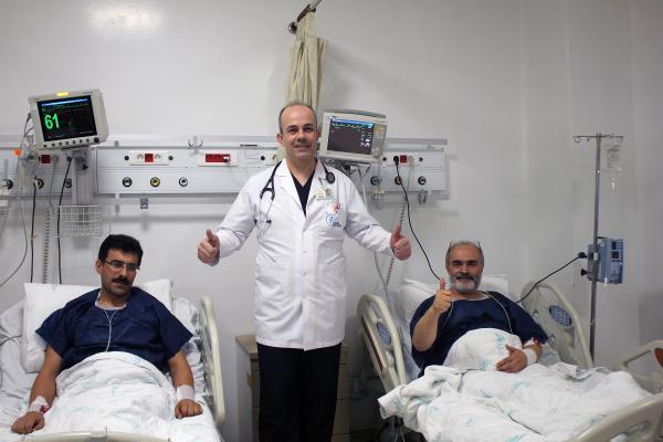 Kalp krizi geçiren ağabeyini getirdiği hastanede anjiyo oldu