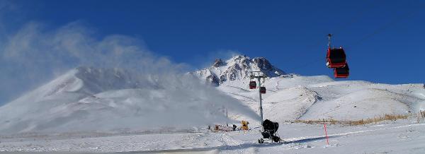 Erciyes’te kar kalınlığı 1 metre 20 santimetre
