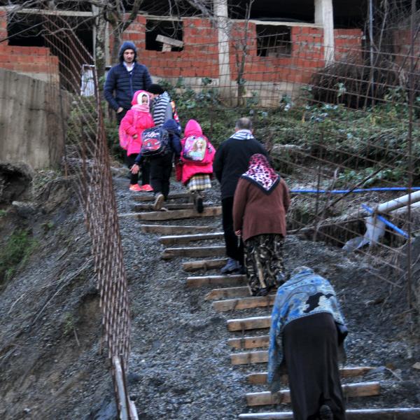 Rize’de yol çilesine tepki