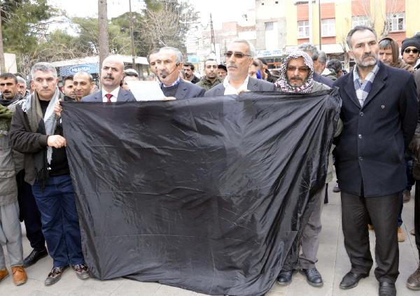 Siverek'te HDP'lilerden protesto