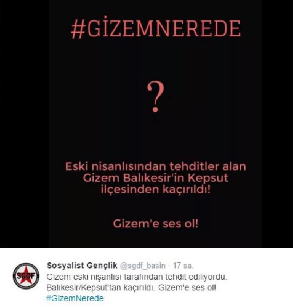 Herkes eski nişanlısının kaçırdığı sanılan Gizem'i arıyor