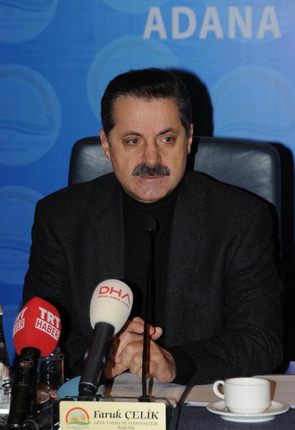 Bakan Çelik, tarım ve hayvancılığın sorunları için Adana'da