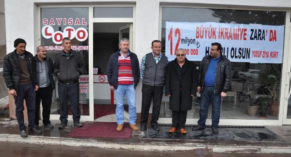 Zara'da herkes Süper Loto milyonerini merak ediyor