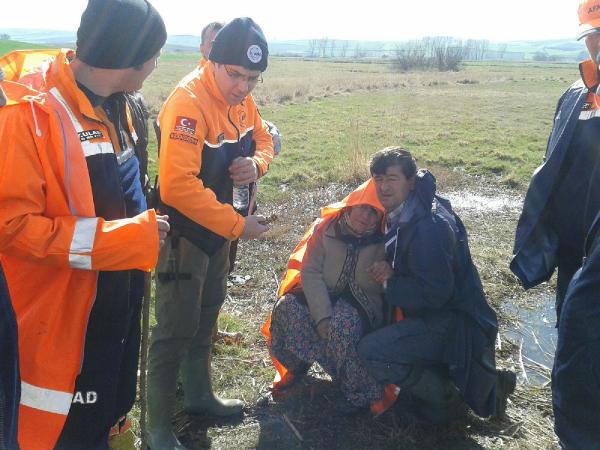 Kayıp kadın 36 saat sonra AFAD tarafından bulundu