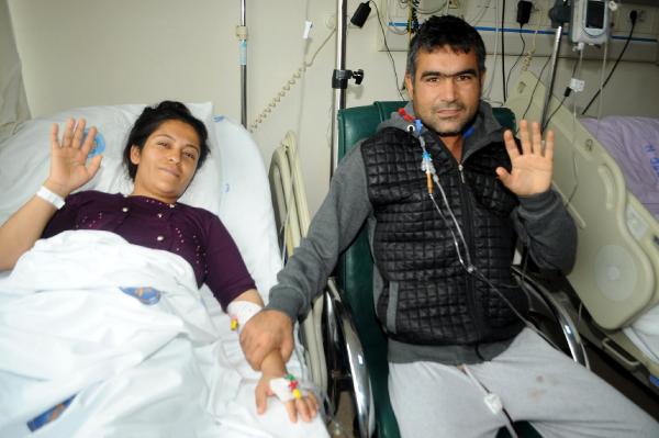 8 aylık bebeğini sütten kesip, eşine böbreğini verdi