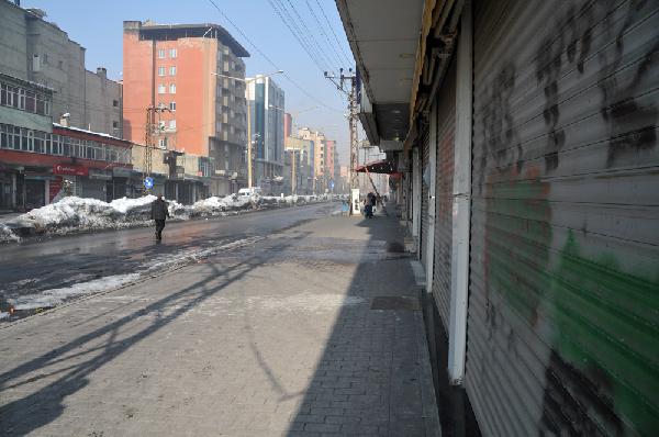 Van ve Hakkari'de kepenkler açılmadı