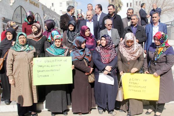 Şanlıurfa’da kadınlardan evlilik ve yarışma programlarına tepki