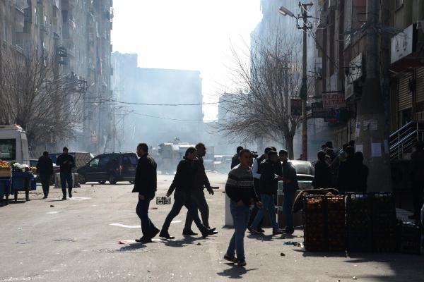 Diyarbakır'da olaylı Öcalan protestosu