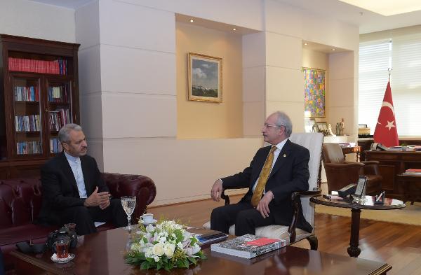 Kılıçdaroğlu, İran Büyükelçisi Bikdeli'yle görüştü