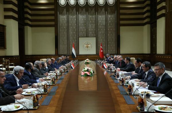 Cumhurbaşkanı Erdoğan, Yemen Cumhurbaşkanı Hadi'yi kabul etti